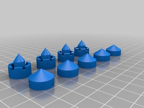 impressão mais rápida rodada de catan peças brinquedo jogo acessórios 3d print model - Mito3D