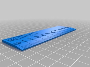 10 cm régua office personalizado 3d print model - Mito3D