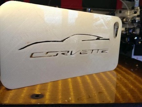 iphone 5 corvette caso móvil 3d print model - Mito3D