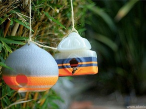 mamá haus al aire libre jardín de aves pajarera pájaro casa 3d print model - Mito3D