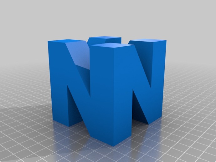 n64 logo other nintendo 3D print model - Mito3D