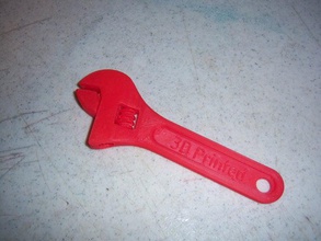 fully assembled 3d printable wrench 120x120 print bed other 3dprintable 3dprinted adjustable end spanner barspin crescent daniel noree monkey moving parts shifter shifting tool 3d print model - Mito3D