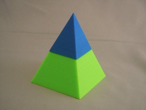 pyramid-shaped storage box tool Inhaber - Boxen Deckel 3d print model - Mito3D
