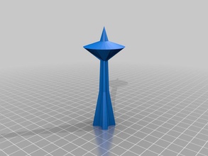 space needle other blender sharp 3d print model - Mito3D