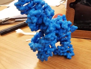 virus de l'hépatite delta ribozyme biologie 3d print model - Mito3D