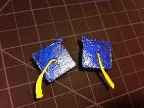 earring 5 graduation cap other printed 3d print model - Mito3D