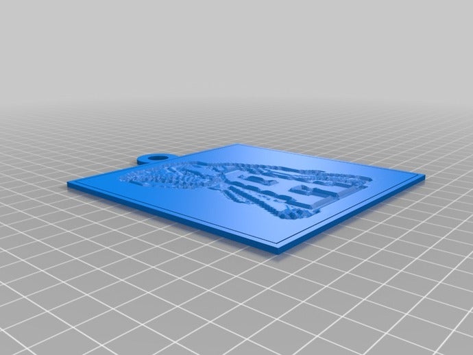 alabama lithopane 2d sanat özelleştirilmiş 3D print model - Mito3D