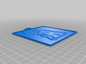 alabama lithopane invertida 2d art personalizado 3d print model - Mito3D