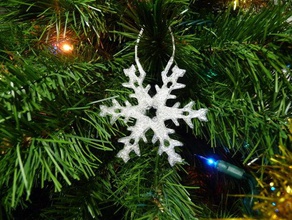 snowflake tree ornament other 3d print model - Mito3D