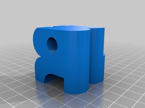 mi monograma personalizado cubo wlr signos logotipos 3d print model - Mito3D