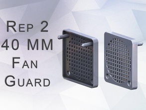 replicator 2 40 mm aracı durdurmak fan guard 3d yazıcı parçaları 3d print model - Mito3D