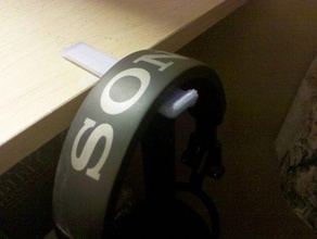 headphone holder other clip desk mount headphones 3d print model - Mito3D
