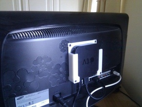 appletv 2 100mm montagem vesa outros apple tv atv2 3d print model - Mito3D