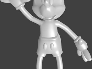 mickey mouse estatua esculturas 3d print model - Mito3D