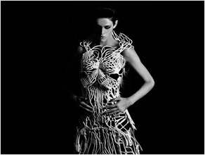 verlan dress new skins francis bitonti studio fashion clothing design wearable 3d print model - Mito3D