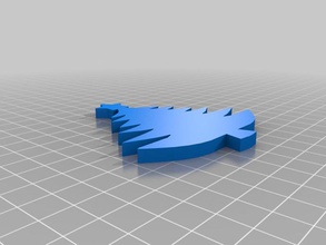 christmas tree filled other 2d openscad 3d print model - Mito3D