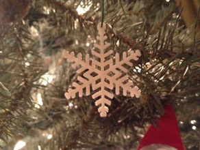 snowflake ornament 6 Punkte andere 123d autodesk Weihnachten Dekoration Urlaub 3d print model - Mito3D