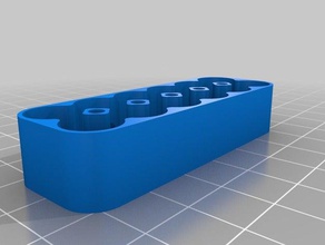 2x8 caja pilas aaa kaplar özelleştirilmiş 3d print model - Mito3D