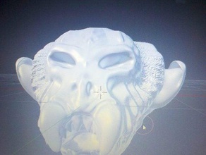 diablo en busca de la cara criaturas 3d cabeza monster feo 3d print model - Mito3D
