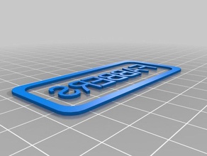 fabbbers chave de cadeia sinais logotipos personalizado 3d print model - Mito3D