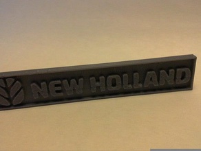 new holland logo your tractor vehicles 3d print model - Mito3D
