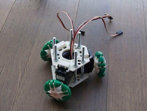 omniwheel 3 Roboter-Rahmen montiert in der Robotik oozby 3d print model - Mito3D