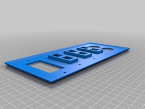keystone wallplate famiglia personalizzato 3d print model - Mito3D
