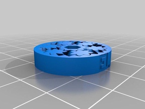 25mm geared bearing 5mm hole parts customized 3d print model - Mito3D