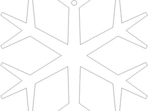 laser cut snowflake tree ornament other acrylic x-mass xmass christmas 3d print model - Mito3D