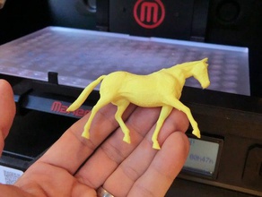 3d-printed toy horse figure two halves animals caballo cavalo cheval hst model pferd 3d print model - Mito3D
