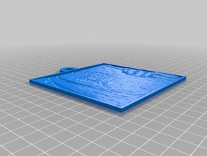 gandalf lithopane 2d a arte personalizado 3d print model - Mito3D