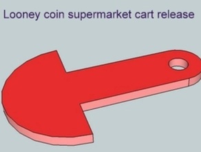 loonie supermarket cart release other coin dollar grocery 3d print model - Mito3D