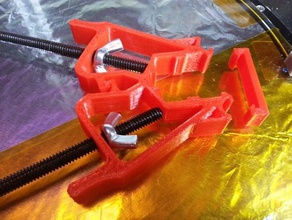 rostock max tower alignment clamps 3d printer accessories 3d print model - Mito3D