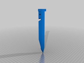 my customized tent spike sport outdoors 3d print model - Mito3D
