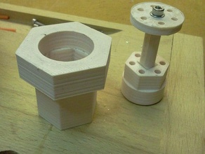 Bohr-Vorrichtung verwendet drill symmetrisch durch die Löcher Maschine tools 3d print model - Mito3D