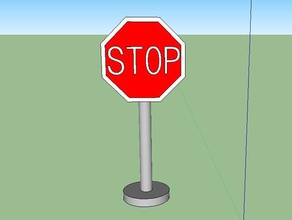 stop sign props model 3d print model - Mito3D