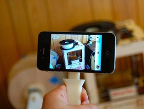 auch zerlegbar iphone Kamera Griff mobile 3d vorgestellten mount sketchup nützlich 3d print model - Mito3D