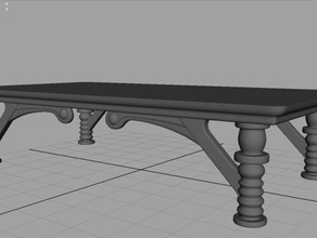 medieval table other doll house fantasy playset mediaeval medival mideival midieval 3d print model - Mito3D
