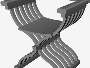 Ortaçağ sandalye model mobilya bebek evi fantezi playset midieval 3d print model - Mito3D