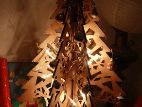 Noel lazerle kesilmiş ağaç diğer 3d print model - Mito3D