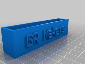 gr makers business card holder office customized 3d print model - Mito3D