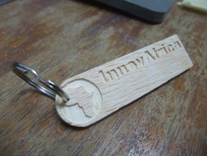 innovafrica keyring 2011 edition other cnc fablab ouaga-fablabs sketchup 3d print model - Mito3D