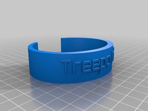 treepointbracelet 01 bracelets customized 3d print model - Mito3D