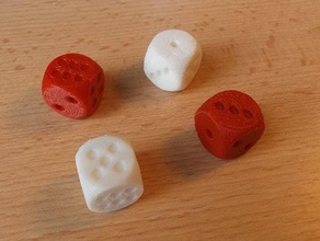 balanced die dice updated standard 3d print model - Mito3D