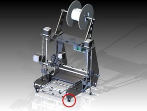 prusa aria 2 frame cuscinetti del piede 3d la stampante parti 3d print model - Mito3D