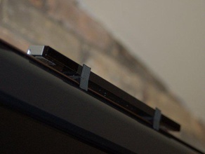 wii sensör bar mount video games customizer holder household lcd openscad television tv 3d print model - Mito3D