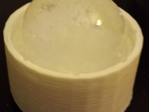 personalizável esférica molde de gelo a cozinha jantar personalizador sistemas bandeja openscad paramétrico 3d print model - Mito3D