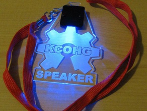 kcohg speacker badge coins badges 3d print model - Mito3D