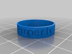 property adri rings customized 3d print model - Mito3D