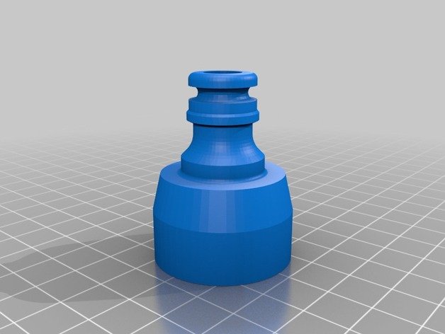 gardena-Flasche cap andere Wasser-Schlauch-Anschluss 3D print model - Mito3D